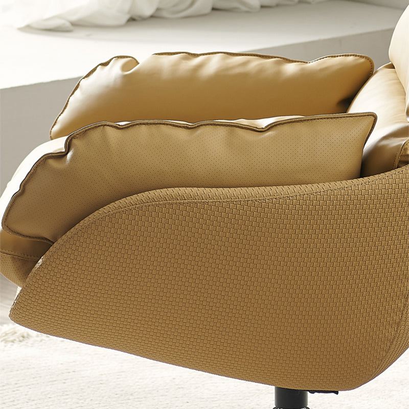 Sedia a braccio a colore solido contemporaneo sedia a base di base a 4 stelle con girevole