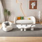 4 Legs Coffee Table Geometric Wood Coffee Coffee or End Table