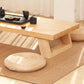 Table basse contemporaine à 4 pieds, table de cocktail en bois massif