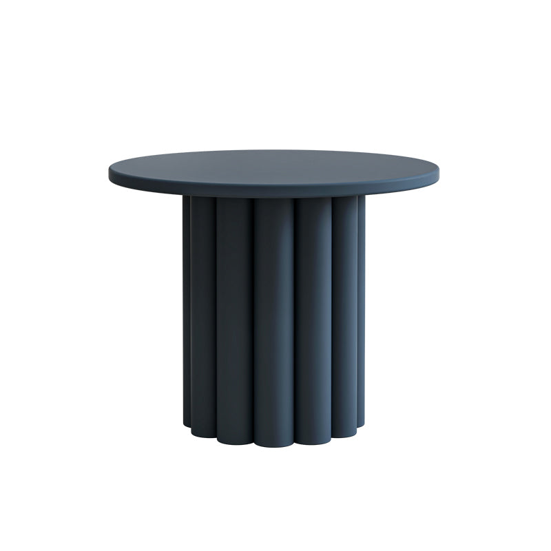 Pedestal Round Coffee Table Set Modern Minimalist Cocktail Table 20"L x 20"W x 16"H Blue Clearhalo 'Coffee & Accent Tables' 'Coffee Tables' 'coffee_tables' 'furn' 'furn_coffee_tables' 'Furniture' 'Living Room Furniture' 7057580