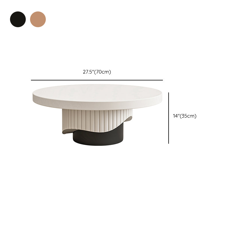 Pedestal Round Coffee Table Set Modern Minimalist Cocktail Table Clearhalo 'Coffee & Accent Tables' 'Coffee Tables' 'coffee_tables' 'furn' 'furn_coffee_tables' 'Furniture' 'Living Room Furniture' 7057595