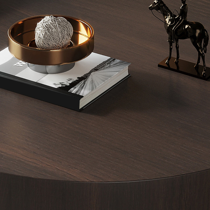 2-Draw-Drum 2 Bündel Couchtische moderne runde Holzcocktail-Tisch-Set