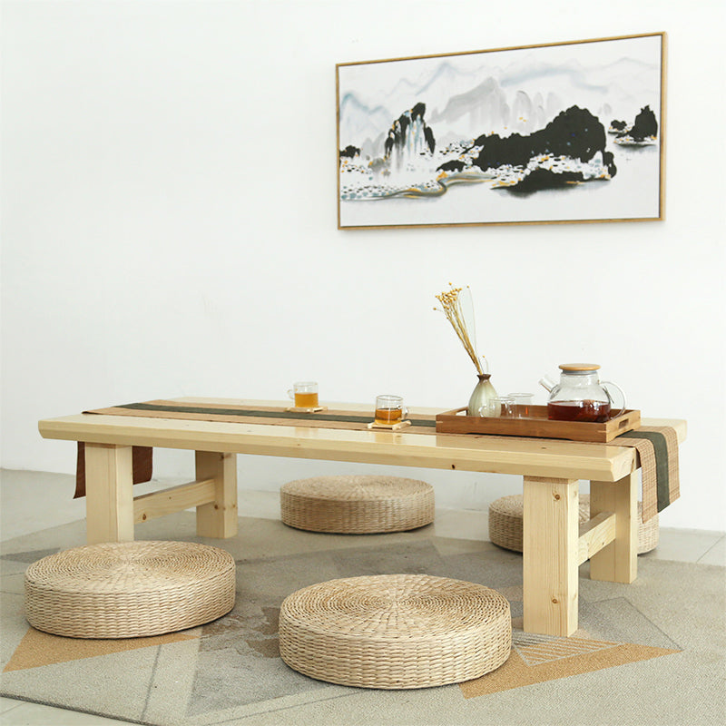 Zeitgenössischer Couchtisch aus Massivholz mit 4 Beinen, Kaffee- und Cocktailtisch