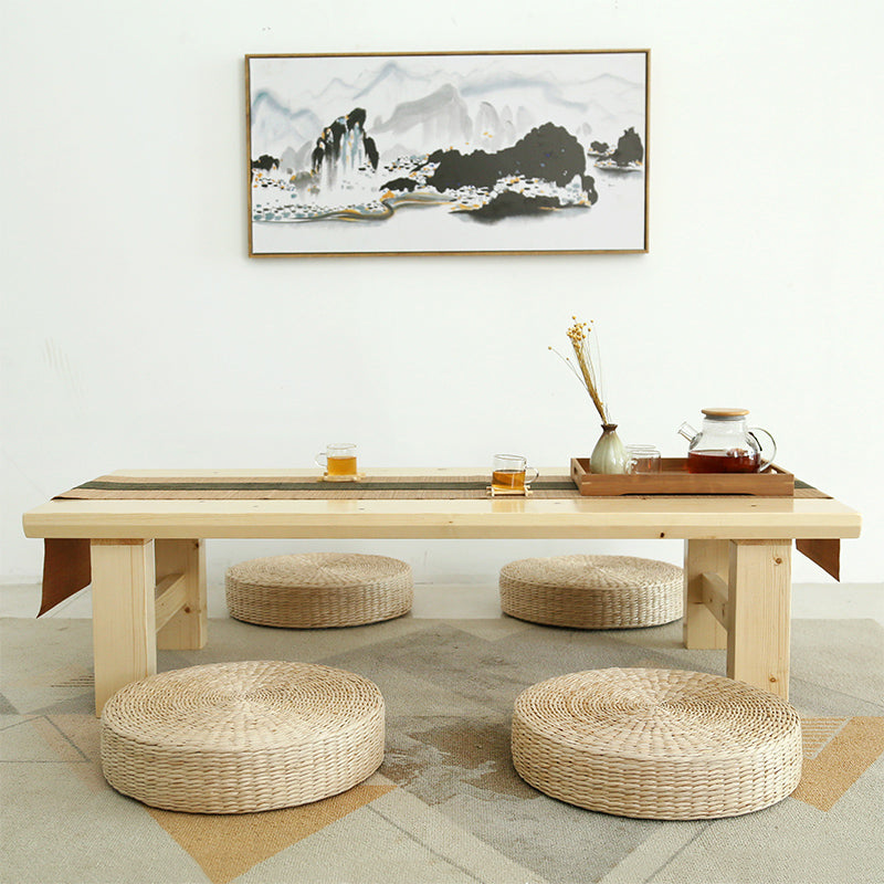 Zeitgenössischer Couchtisch aus Massivholz mit 4 Beinen, Kaffee- und Cocktailtisch