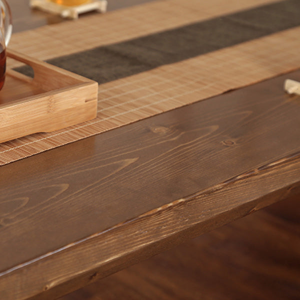 Zeitgenössischer Couchtisch aus Massivholz mit 4 Beinen, Kaffee- und Cocktailtisch