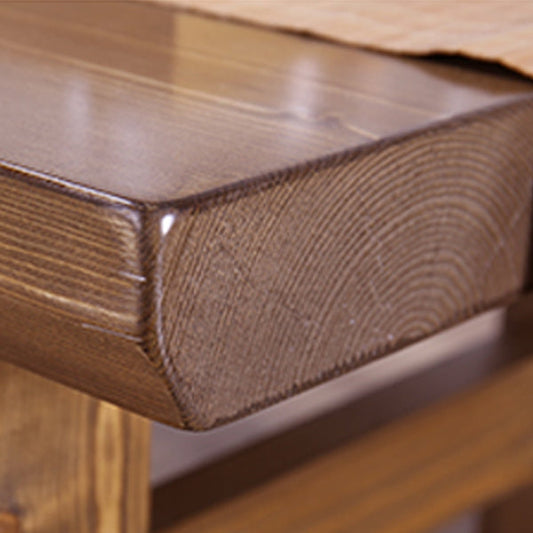 Tavolino in legno massiccio contemporaneo 4 gambe tavolino da caffè