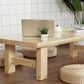 Zeitgenössischer Couchtisch aus Massivholz mit 4 Beinen, Kaffee- und Cocktailtisch