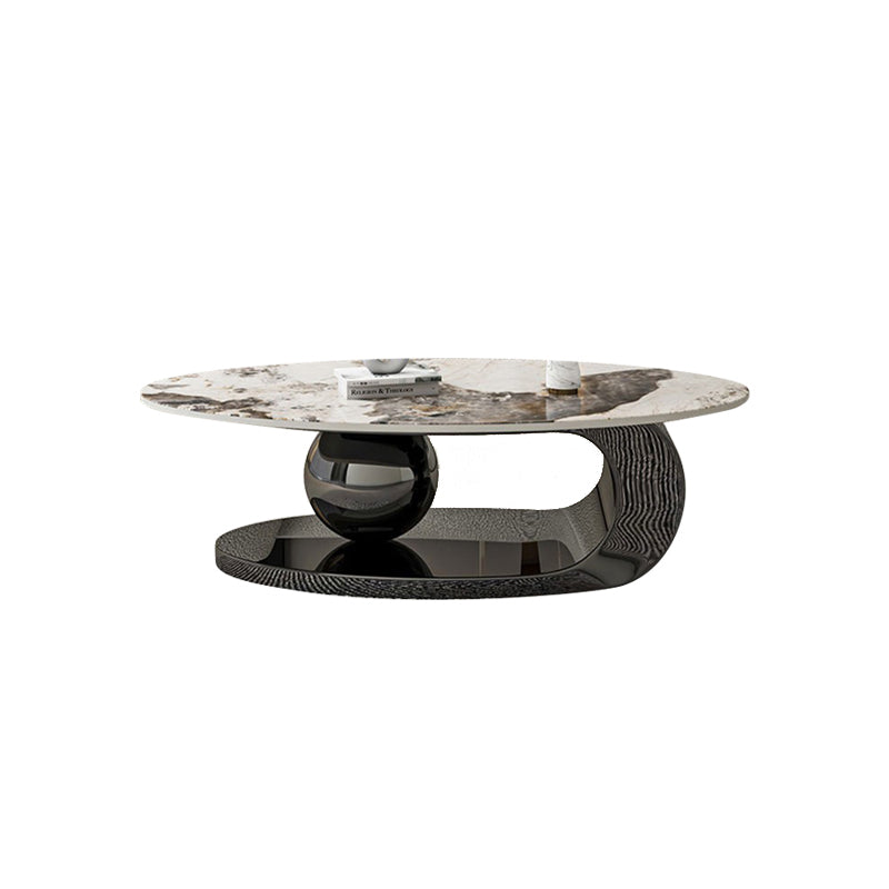 ストレージ付きの抽象石のコーヒーテーブル豪華な1シングルカクテルテーブル