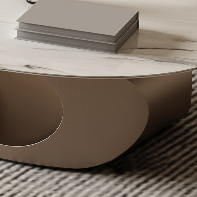 ストレージ付きの抽象石のコーヒーテーブル豪華な1シングルカクテルテーブル