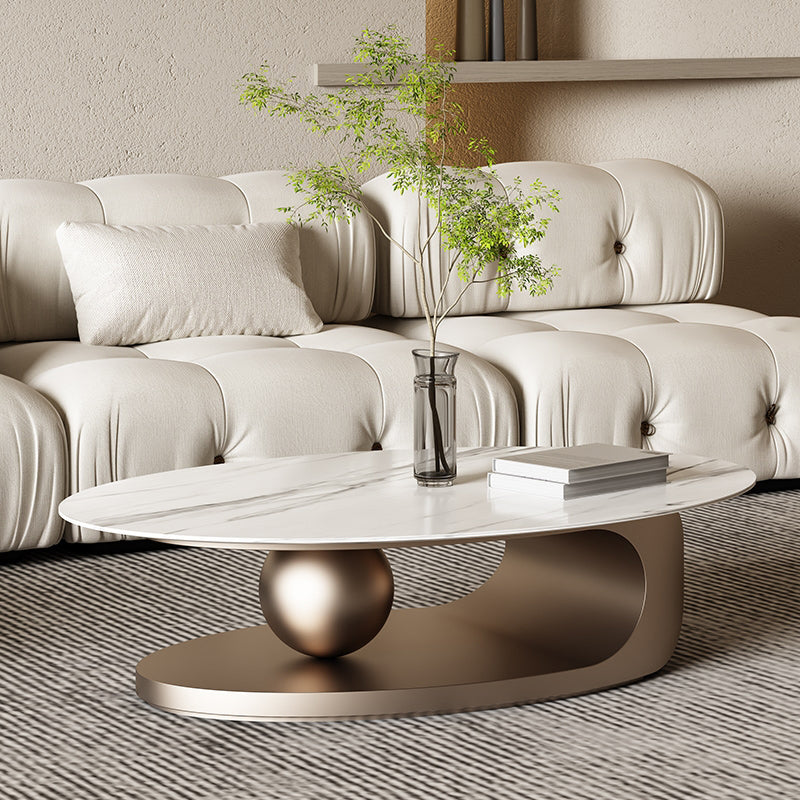 ストレージ付きの抽象石のコーヒーテーブル豪華な1シングルカクテルテーブル