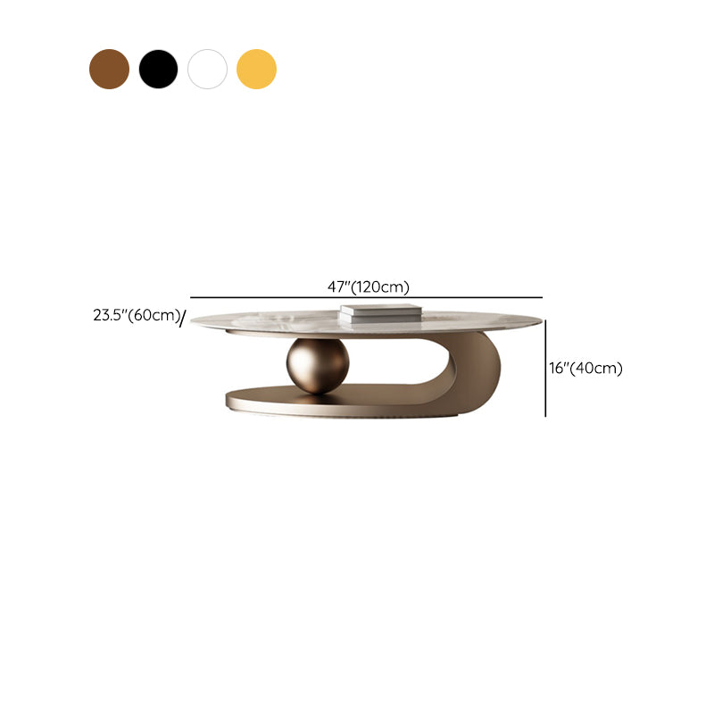 ストレージ付きの抽象石のコーヒーテーブル豪華な1シングルカクテルテーブル