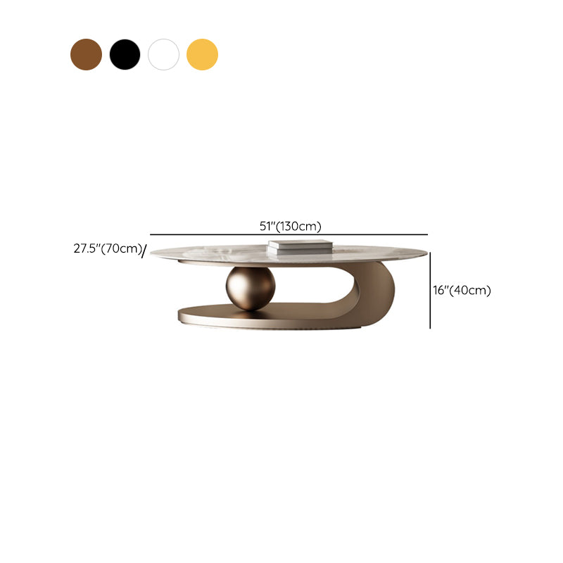 ストレージ付きの抽象石のコーヒーテーブル豪華な1シングルカクテルテーブル