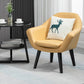 Contemporary Living Room Armchair Arms Included Sloped Arms Armchair