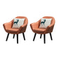Contemporary Living Room Armchair Arms Included Sloped Arms Armchair