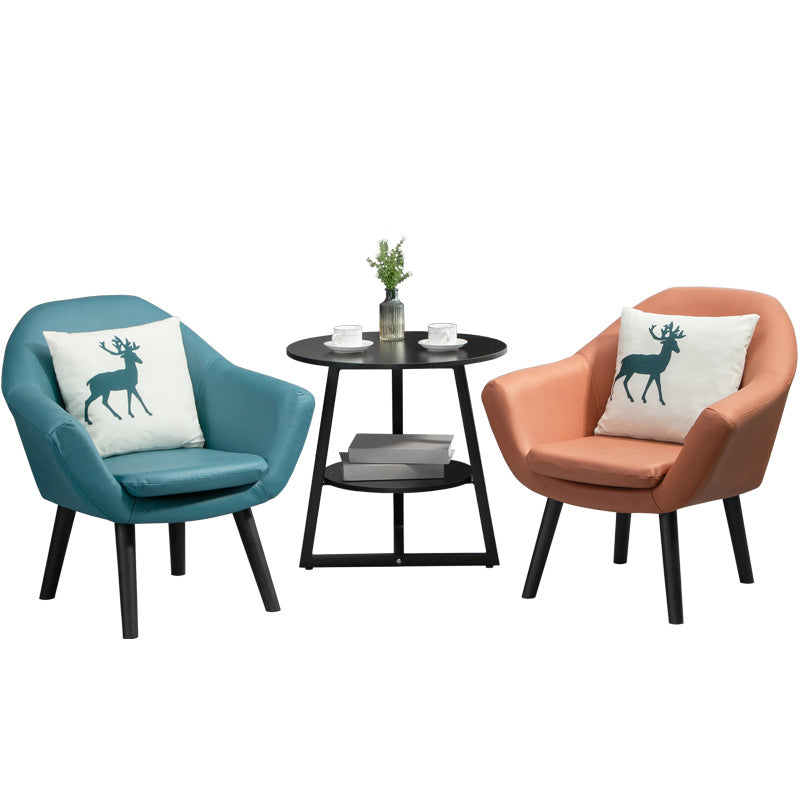 Contemporary Living Room Armchair Arms Included Sloped Arms Armchair