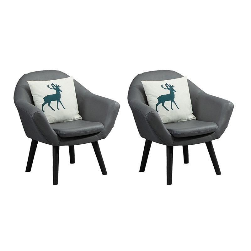 Contemporary Living Room Armchair Arms Included Sloped Arms Armchair