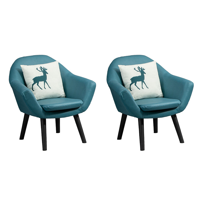 Contemporary Living Room Armchair Arms Included Sloped Arms Armchair