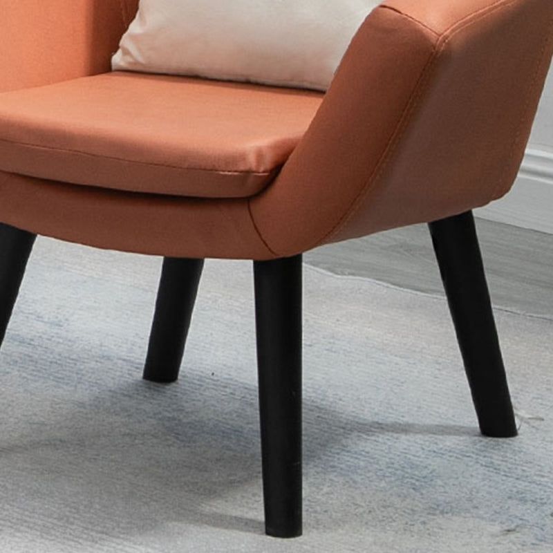 Contemporary Living Room Armchair Arms Included Sloped Arms Armchair