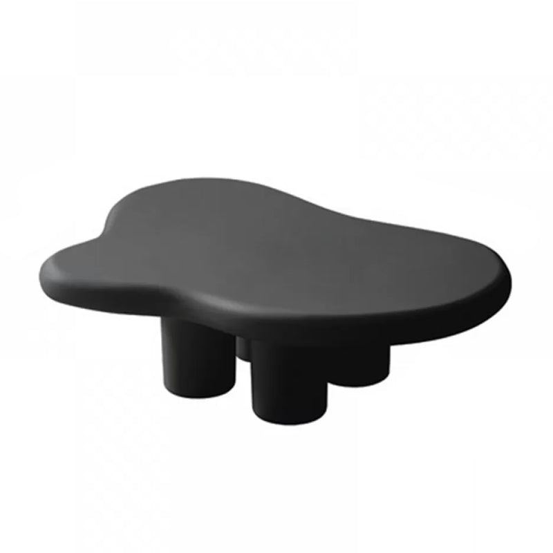 Contemporary Wood Geometric Coffee Table 4 Legs Coffee Cocktail Table