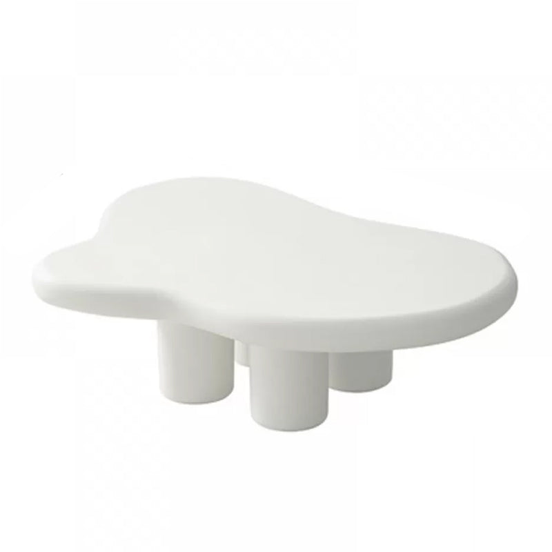 Contemporary Wood Geometric Coffee Table 4 Legs Coffee Cocktail Table