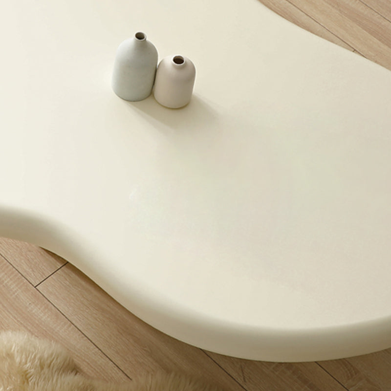 Contemporary Wood Geometric Coffee Table 4 Legs Coffee Cocktail Table