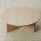 Contemporary Solid Wood Coffee Table Round Abstract Coffee Cocktail Table Clearhalo 'Coffee & Accent Tables' 'Coffee Tables' 'coffee_tables' 'furn' 'furn_coffee_tables' 'Furniture' 'Living Room Furniture' 7057817
