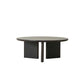 Contemporary Solid Wood Coffee Table Round Abstract Coffee Cocktail Table Clearhalo 'Coffee & Accent Tables' 'Coffee Tables' 'coffee_tables' 'furn' 'furn_coffee_tables' 'Furniture' 'Living Room Furniture' 7057818