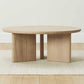 Contemporary Solid Wood Coffee Table Round Abstract Coffee Cocktail Table Clearhalo 'Coffee & Accent Tables' 'Coffee Tables' 'coffee_tables' 'furn' 'furn_coffee_tables' 'Furniture' 'Living Room Furniture' 7057820