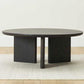 Contemporary Solid Wood Coffee Table Round Abstract Coffee Cocktail Table Clearhalo 'Coffee & Accent Tables' 'Coffee Tables' 'coffee_tables' 'furn' 'furn_coffee_tables' 'Furniture' 'Living Room Furniture' 7057821