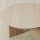 Contemporary Solid Wood Coffee Table Round Abstract Coffee Cocktail Table Clearhalo 'Coffee & Accent Tables' 'Coffee Tables' 'coffee_tables' 'furn' 'furn_coffee_tables' 'Furniture' 'Living Room Furniture' 7057822