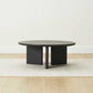 Contemporary Solid Wood Coffee Table Round Abstract Coffee Cocktail Table Black Clearhalo 'Coffee & Accent Tables' 'Coffee Tables' 'coffee_tables' 'furn' 'furn_coffee_tables' 'Furniture' 'Living Room Furniture' 7057824