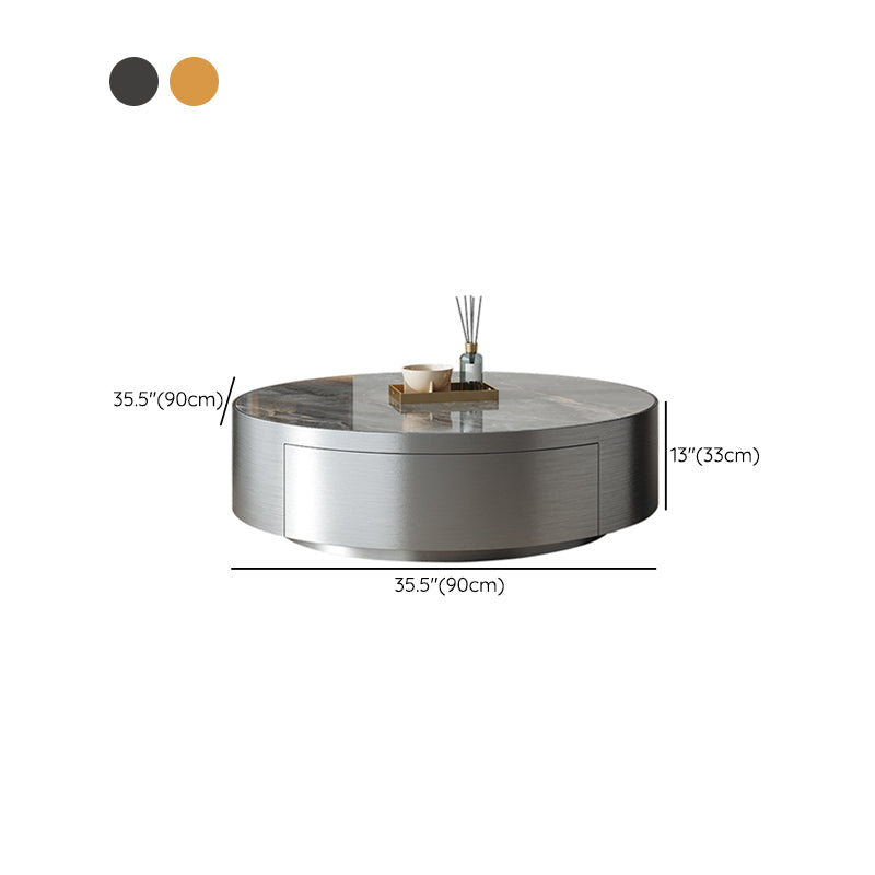 Tavolino moderno di tavolino in ardesia e vetro