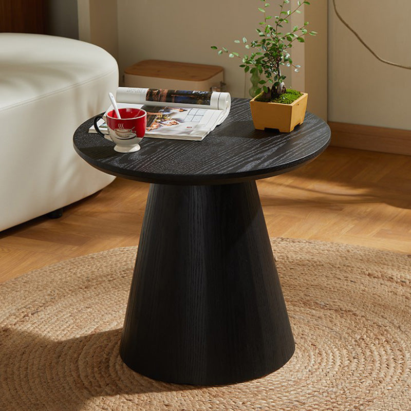 Contemporary Coffee Table Solid Wood Pedestal Coffee Cocktail Table Clearhalo 'Coffee & Accent Tables' 'Coffee Tables' 'coffee_tables' 'furn' 'furn_coffee_tables' 'Furniture' 'Living Room Furniture' 7057964