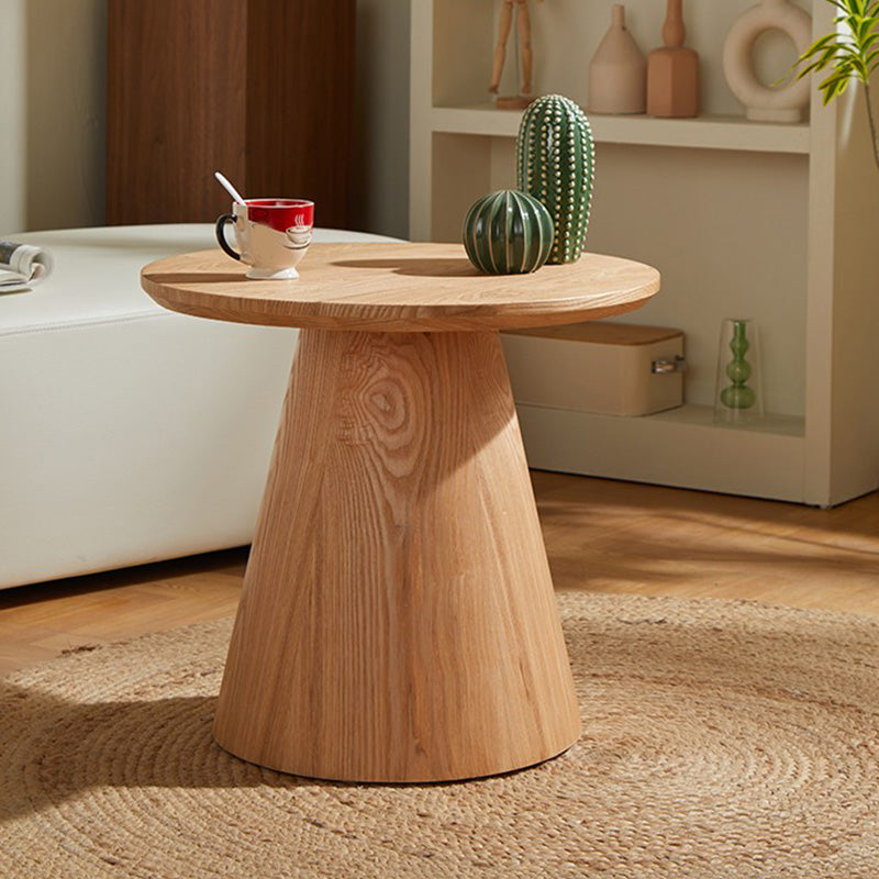 Contemporary Coffee Table Solid Wood Pedestal Coffee Cocktail Table Clearhalo 'Coffee & Accent Tables' 'Coffee Tables' 'coffee_tables' 'furn' 'furn_coffee_tables' 'Furniture' 'Living Room Furniture' 7057966