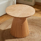 Contemporary Coffee Table Solid Wood Pedestal Coffee Cocktail Table 22"L x 22"W x 20"H Natural Clearhalo 'Coffee & Accent Tables' 'Coffee Tables' 'coffee_tables' 'furn' 'furn_coffee_tables' 'Furniture' 'Living Room Furniture' 7057970