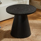 Contemporary Coffee Table Solid Wood Pedestal Coffee Cocktail Table 22"L x 22"W x 20"H Black Clearhalo 'Coffee & Accent Tables' 'Coffee Tables' 'coffee_tables' 'furn' 'furn_coffee_tables' 'Furniture' 'Living Room Furniture' 7057974