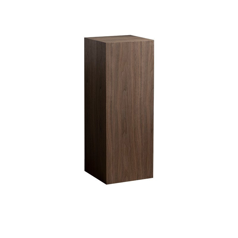 Contemporary Coffee Table Solid Wood Pedestal Coffee Cocktail Table 12"L x 12"W x 31.5"H Walnut Clearhalo 'Coffee & Accent Tables' 'Coffee Tables' 'coffee_tables' 'furn' 'furn_coffee_tables' 'Furniture' 'Living Room Furniture' 7057976