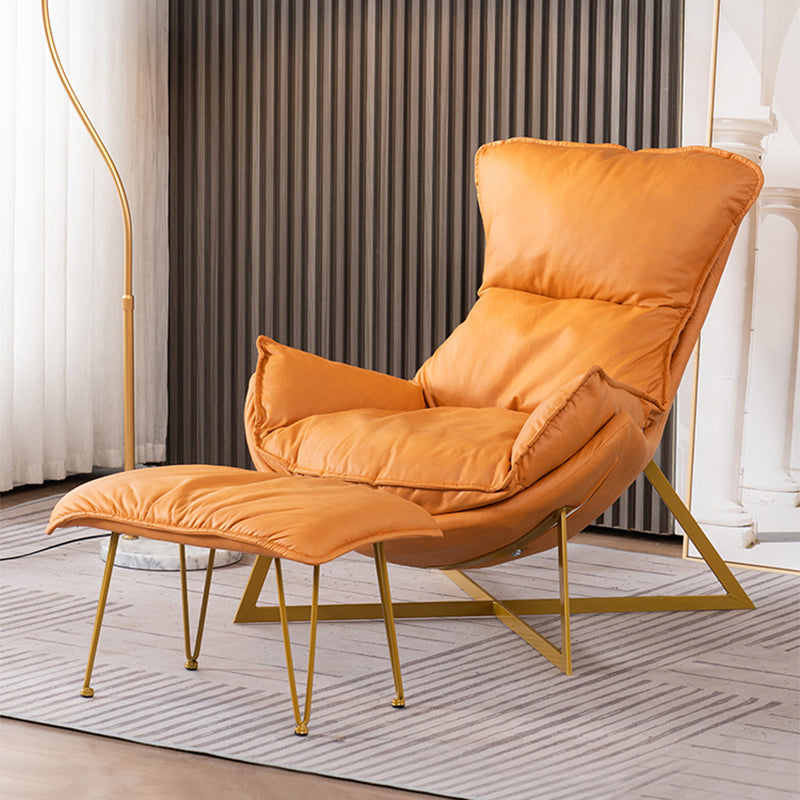 Glam Cross Side Chair Armless Gold Base Side Chair for Living Room Clearhalo 'Accent Chairs' 'accent_chairs' 'Chairs & Seating' 'furn' 'furn_accent_chairs' 'Furniture' 'Living Room Furniture' 7058041