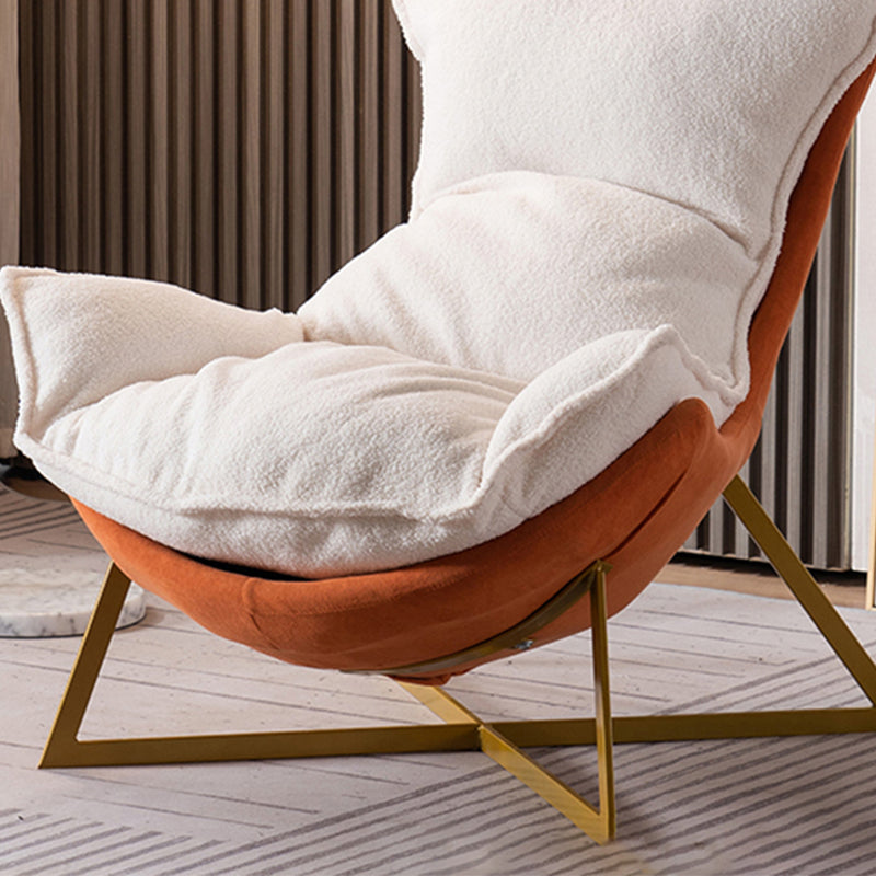 Glam Cross Side Chair Armless Gold Base Side Chair for Living Room Clearhalo 'Accent Chairs' 'accent_chairs' 'Chairs & Seating' 'furn' 'furn_accent_chairs' 'Furniture' 'Living Room Furniture' 7058055