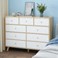 Commode de rangement contemporaine en bois avec 4/5/9 tiroirs