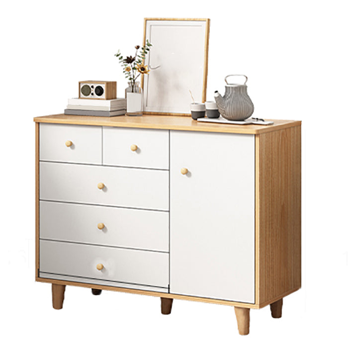 Commode de rangement contemporaine en bois avec 4/5/9 tiroirs