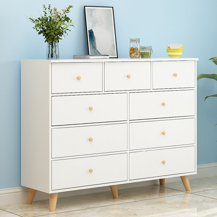 Commode de rangement contemporaine en bois avec 4/5/9 tiroirs