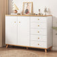 Commode de rangement contemporaine en bois avec 4/5/9 tiroirs
