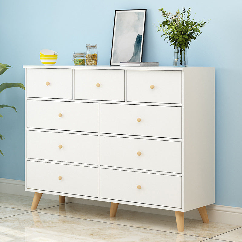 Commode de rangement contemporaine en bois avec 4/5/9 tiroirs
