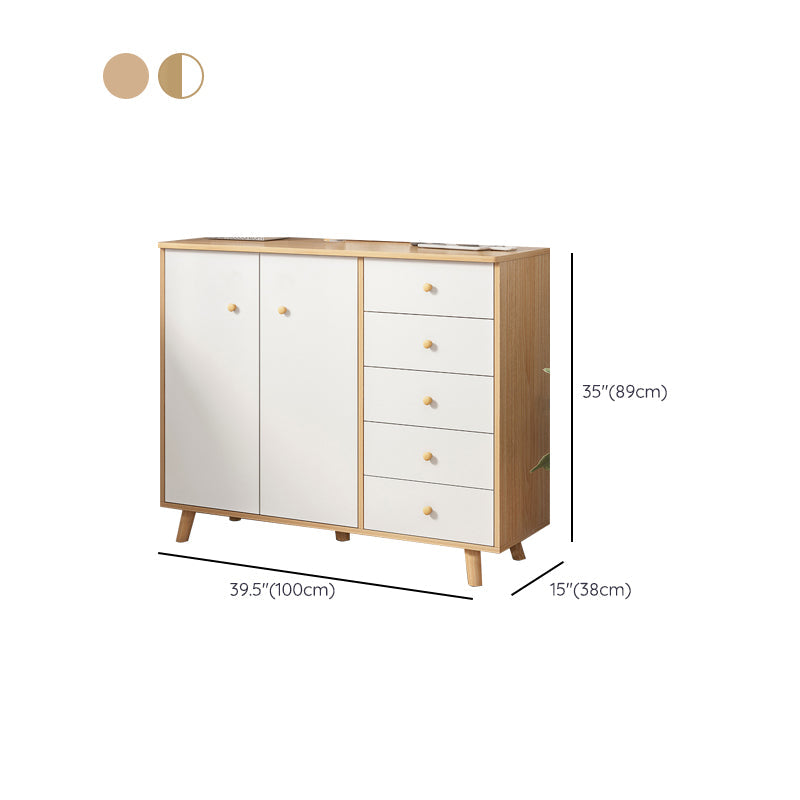 Commode de rangement contemporaine en bois avec 4/5/9 tiroirs