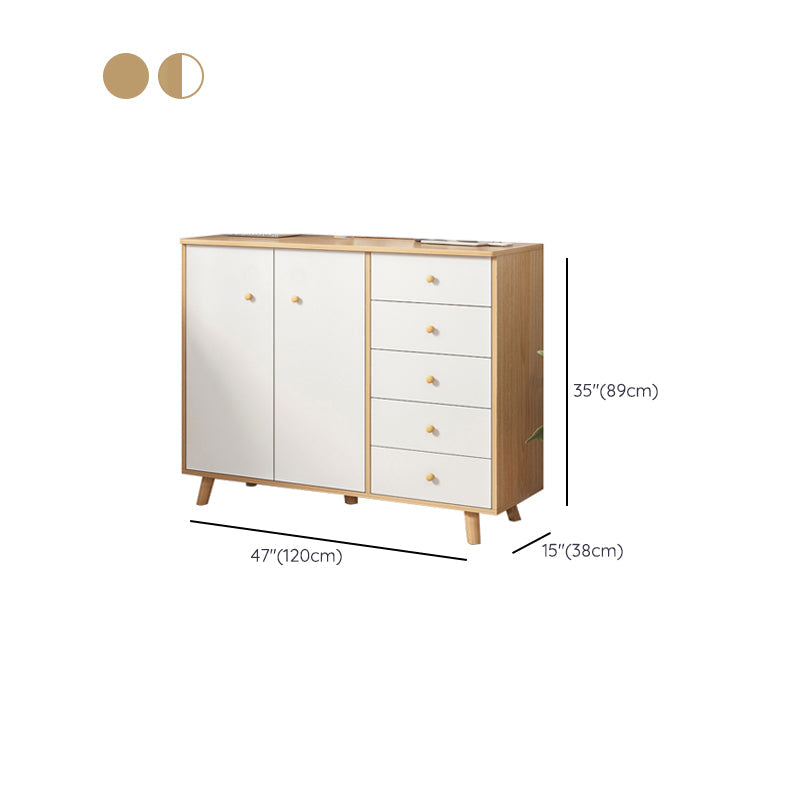 Commode de rangement contemporaine en bois avec 4/5/9 tiroirs