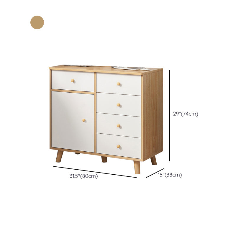 Commode de rangement contemporaine en bois avec 4/5/9 tiroirs
