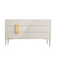 Classic Dresser Glam Storage Chest Dresser with 3/6 Drawers , 15.6 Inch Width