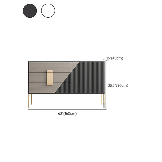 Classic Dresser Glam Storage Chest Dresser with 3/6 Drawers , 15.6 Inch Width