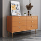 Classic Glam Storage Chest Stone Dresser with 5/6/7 Drawers , 15.6 Inch Width 47"L x 16"W x 30"H Orange Clearhalo 'Bedroom Furniture' 'Dressers & Chests' 'dressers_chests' 'furn' 'furn_dressers_chests' 'Furniture' 7060489